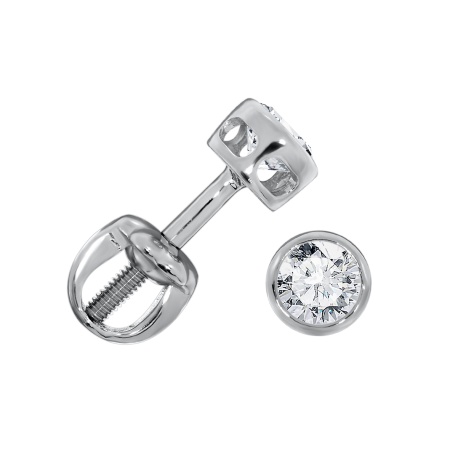 Купить оптом пусеты из серебра с фианитами П340202540 от Krasnoe