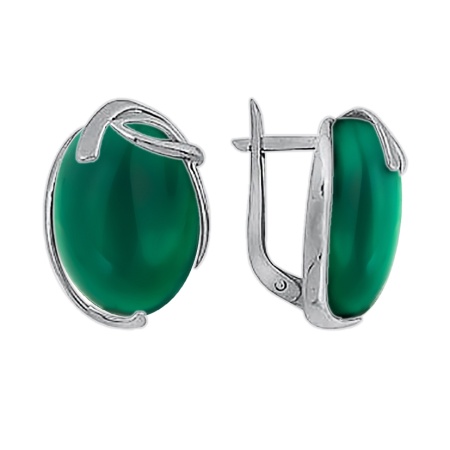 Купить оптом серьги из серебра с агатами 3397012431-6 от Krasnoe