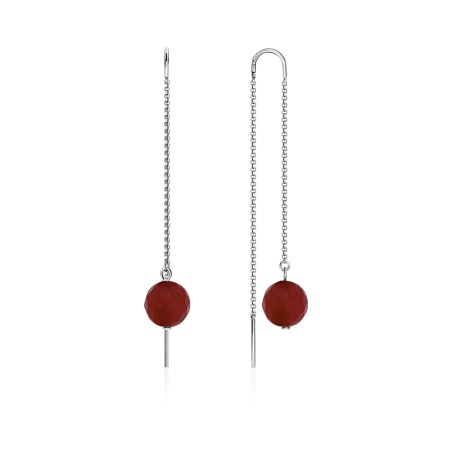 Купить оптом серьги из серебра с агатами 2340650712-37 от Krasnoe