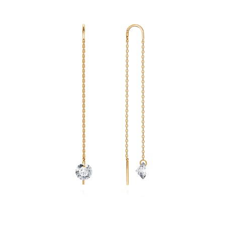 Купить оптом серьги из серебра с фианитами 2320200760-2 от Krasnoe