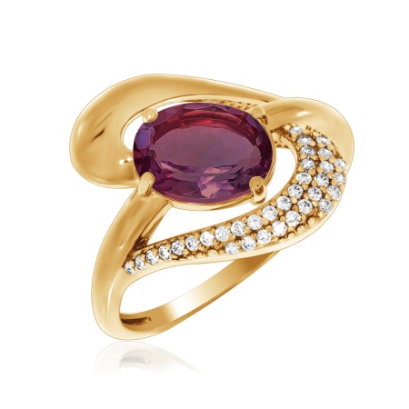 Купить оптом кольцо из серебра с кварцем 3982003589л-33 от Krasnoe