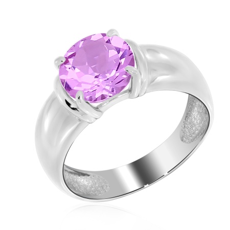 Купить оптом кольцо из серебра с аметистом 1340061117 от Krasnoe
