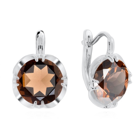 Купить оптом серьги из серебра с топазами 2340101495 от Krasnoe