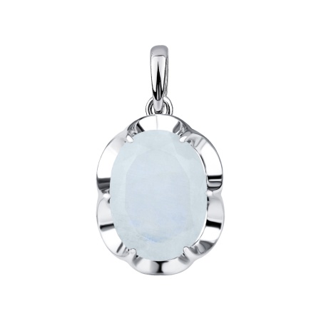 Купить оптом подвеска из серебра с лунным камнем 3340935808 от Krasnoe