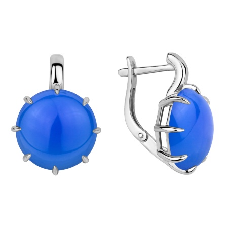 Купить оптом серьги из серебра с агатами 2340396338-70 от Krasnoe