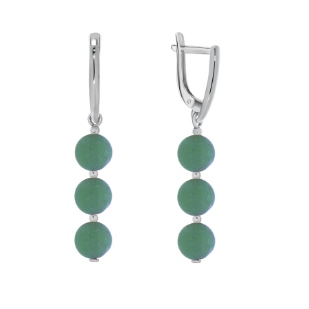 Купить оптом серьги из серебра с агатами 2340390314-6 от Krasnoe