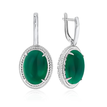 Купить оптом серьги из серебра с агатами 2340390963-60 от Krasnoe