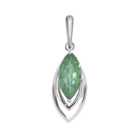 Купить оптом подвеска из серебра с фианитом 3340203631-60 от Krasnoe