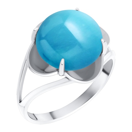 Купить оптом кольцо из серебра с бирюзой 1340315782 от Krasnoe