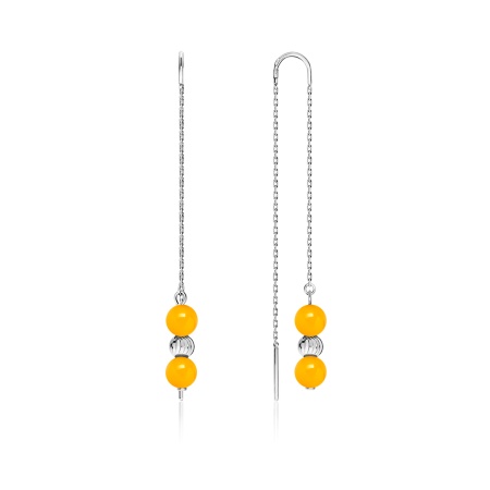 Купить оптом серьги из серебра с агатами 2340390714-2-50 от Krasnoe