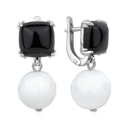 Купить оптом серьги из серебра с агатами 2340396665-1-11 от Krasnoe