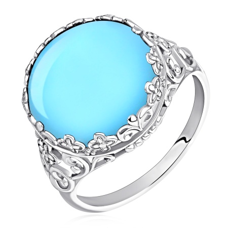 Купить оптом кольцо из серебра с бирюзой 1340315046 от Krasnoe