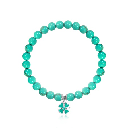 Купить оптом браслет из серебра с эмалью и магнезитами 4340876428-19-7 от Krasnoe