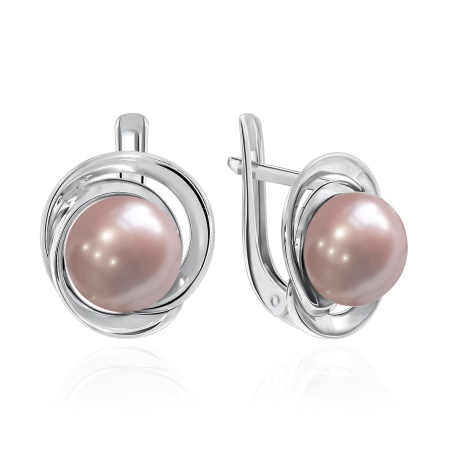 Купить оптом серьги из серебра с жемчугами 2340050843-30 от Krasnoe