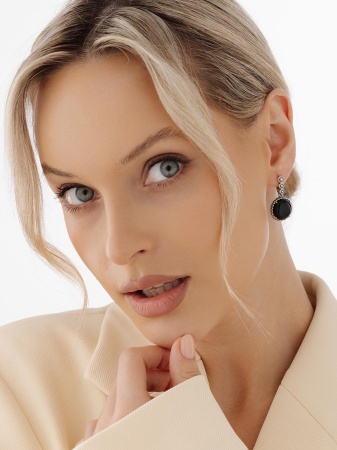 Купить оптом серьги из серебра с агатами 2310395793-20 от Krasnoe