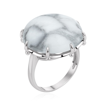 Купить оптом кольцо из серебра с кахолонгом 1340К06637 от Krasnoe