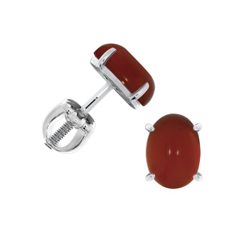 Купить оптом пусеты из серебра с агатами 2340392321-31 от Krasnoe