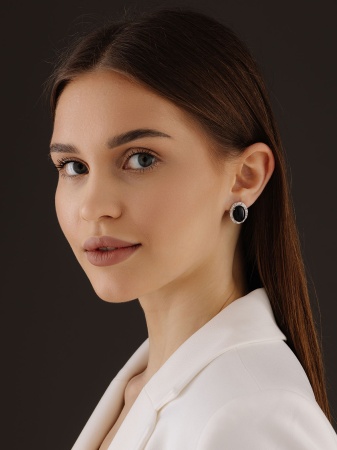 Купить оптом серьги из серебра с агатами 2340395116-20 от Krasnoe