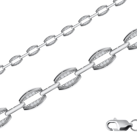 Купить оптом браслет из серебра с фианитами 4340200235л-18 от Krasnoe