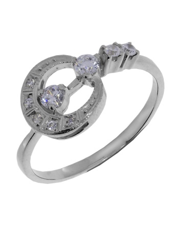 Купить оптом кольцо из серебра с фианитом 1340200168 от Krasnoe