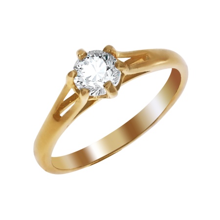 Купить оптом кольцо из серебра с фианитами 1320200003 от Krasnoe