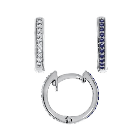 Купить оптом серьги из серебра с фианитами и ситаллами 2340871273л от Krasnoe