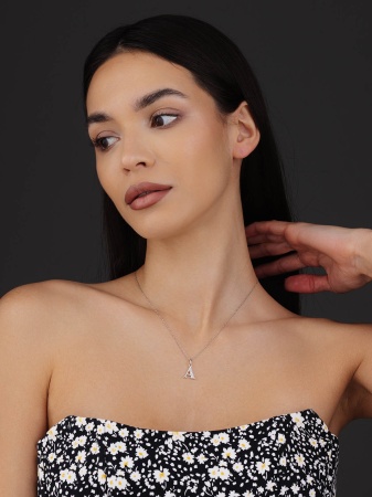 Купить оптом подвеска из серебра с фианитами 3340205856л от Krasnoe