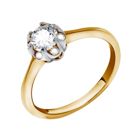 Купить оптом кольцо из серебра с фианитами 1329202004л от Krasnoe