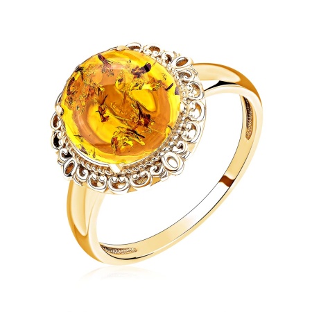 Купить оптом кольцо из серебра с янтарём 1320481994 от Krasnoe