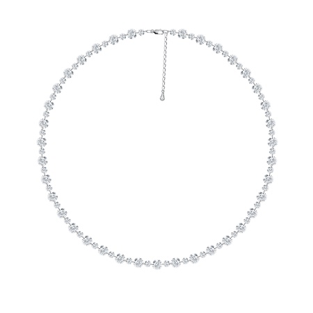 Купить оптом колье из серебра с фианитами 8340203041-40 от Krasnoe