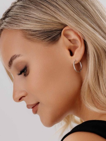 Купить оптом серьги из серебра без вставок 2340401885 от Krasnoe