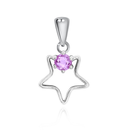 Купить оптом подвеска из серебра с аметистом 3340061240 от Krasnoe