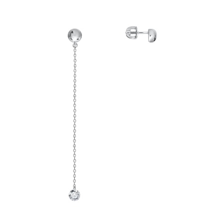 Купить оптом пусеты из серебра с фианитом 2340200763-3 от Krasnoe