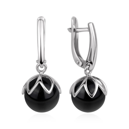 Купить оптом серьги из серебра с агатами 2340396724-20 от Krasnoe