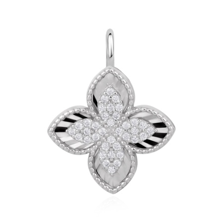 Купить оптом подвеска из серебра с фианитами 3345206733л от Krasnoe