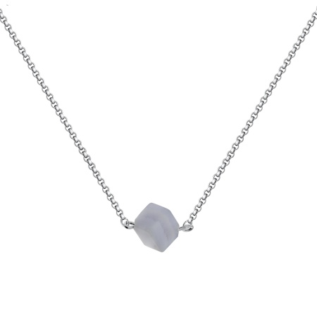 Купить оптом колье из серебра с агатом 8340393025-45 от Krasnoe