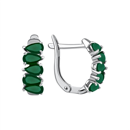 Купить оптом серьги из серебра с агатами 2340391726-60 от Krasnoe