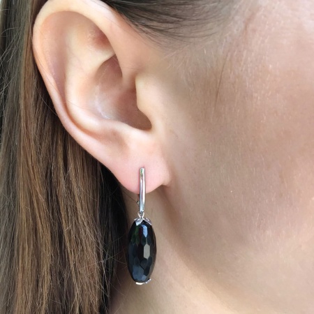 Купить оптом серьги из серебра с агатами 2340390307-20 от Krasnoe