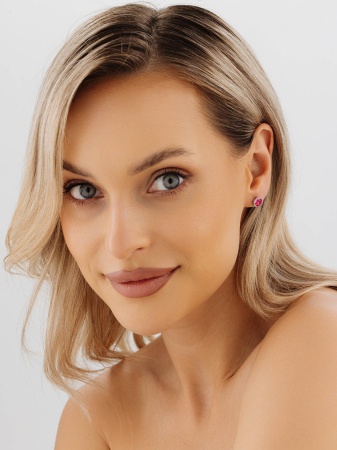 Купить оптом пусеты из серебра с топазами и фианитами 2340071972л-30 от Krasnoe