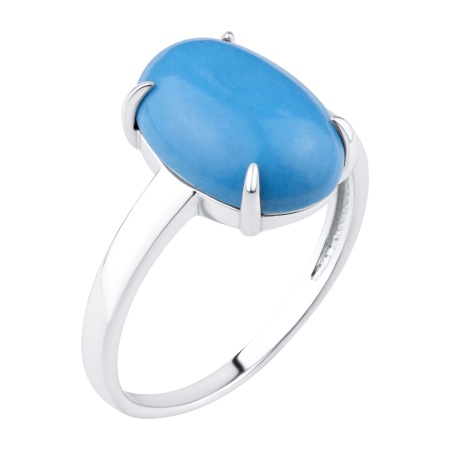 Купить оптом кольцо из серебра с бирюзой 1340Б25978 от Krasnoe