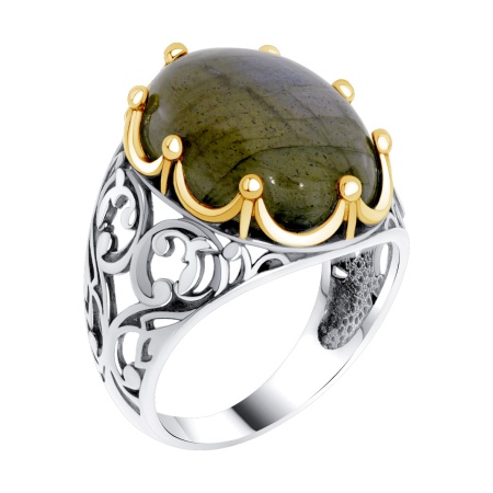 Купить оптом кольцо из серебра с лабрадоритом 1317Л05798 от Krasnoe