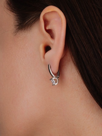 Купить оптом серьги из серебра с фианитами 2340200050 от Krasnoe