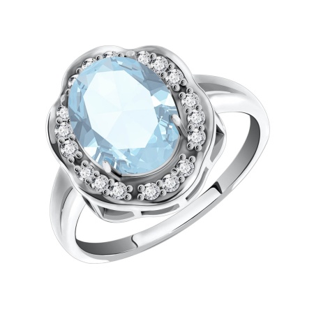 Купить оптом кольцо из серебра с фианитами 1340200141-70 от Krasnoe