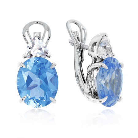 Купить оптом серьги из серебра с фианитами 2340200998-70 от Krasnoe