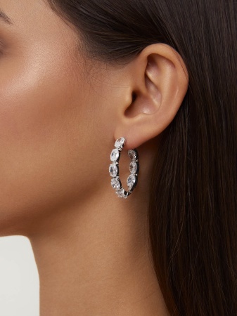 Купить оптом серьги из серебра с фианитами 2340201183 от Krasnoe