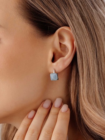 Купить оптом серьги из серебра с виоланами 2340В05041 от Krasnoe