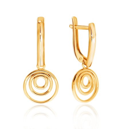 Купить оптом серьги из серебра без вставок 2320401241 от Krasnoe