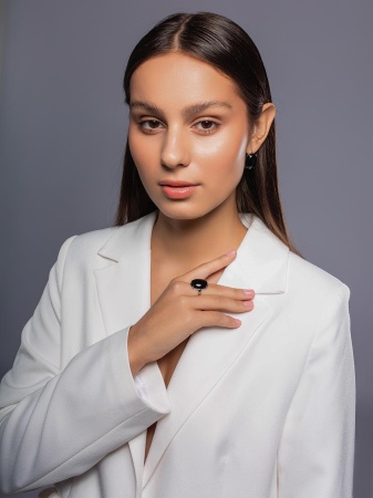 Купить оптом серьги из серебра с агатами 2340395731-20 от Krasnoe