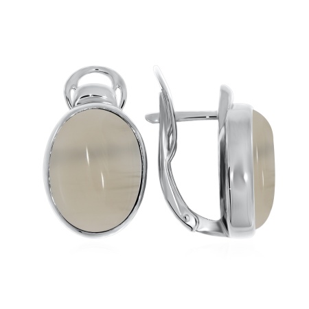 Купить оптом серьги из серебра с агатами 2340390932-21 от Krasnoe