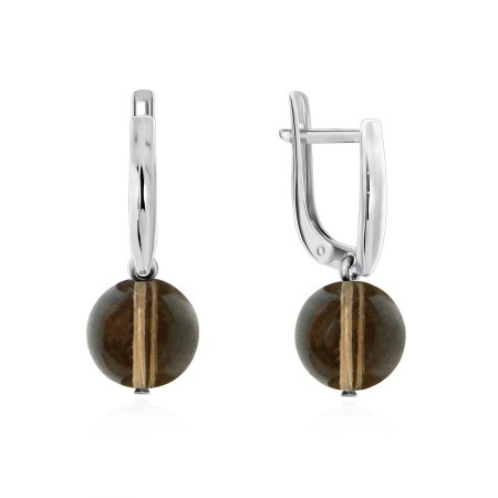 Купить оптом серьги из серебра с топазами 2340100307-3 от Krasnoe